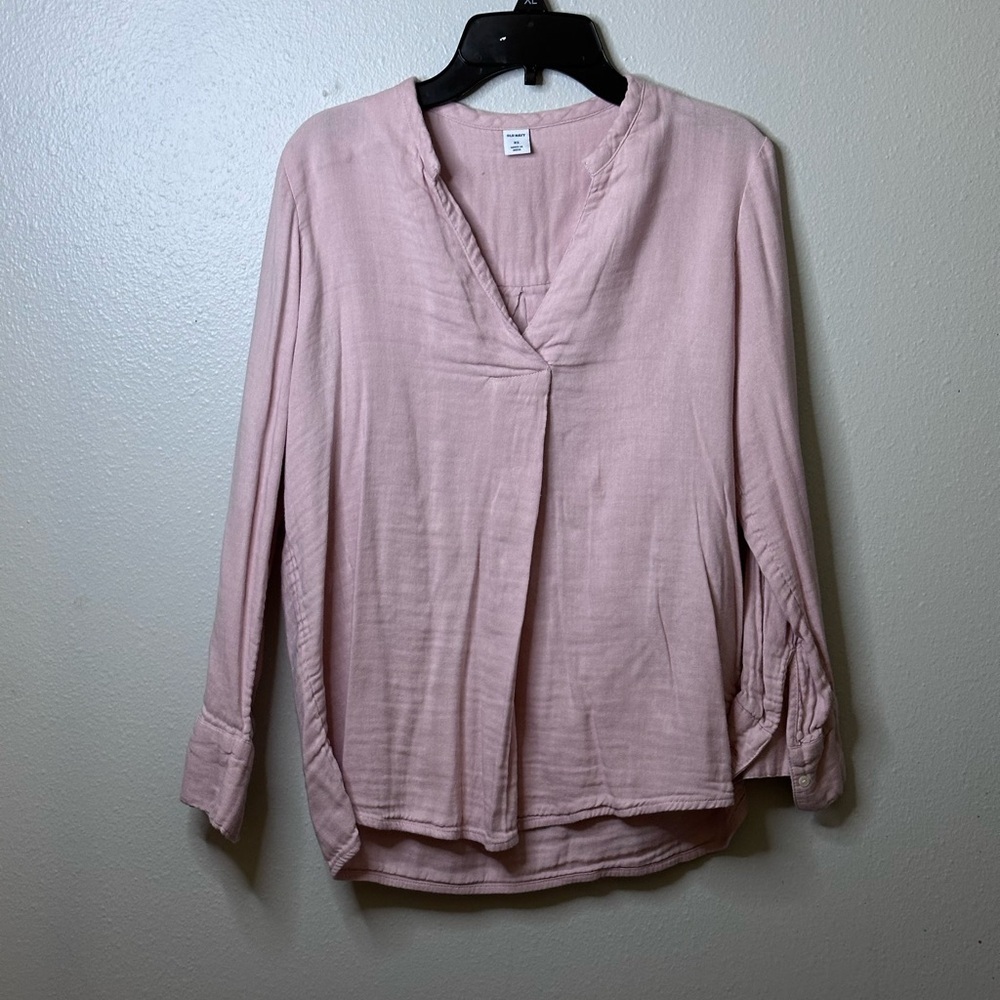 Old navy Women Pink Long sleeve Blouse top size XS